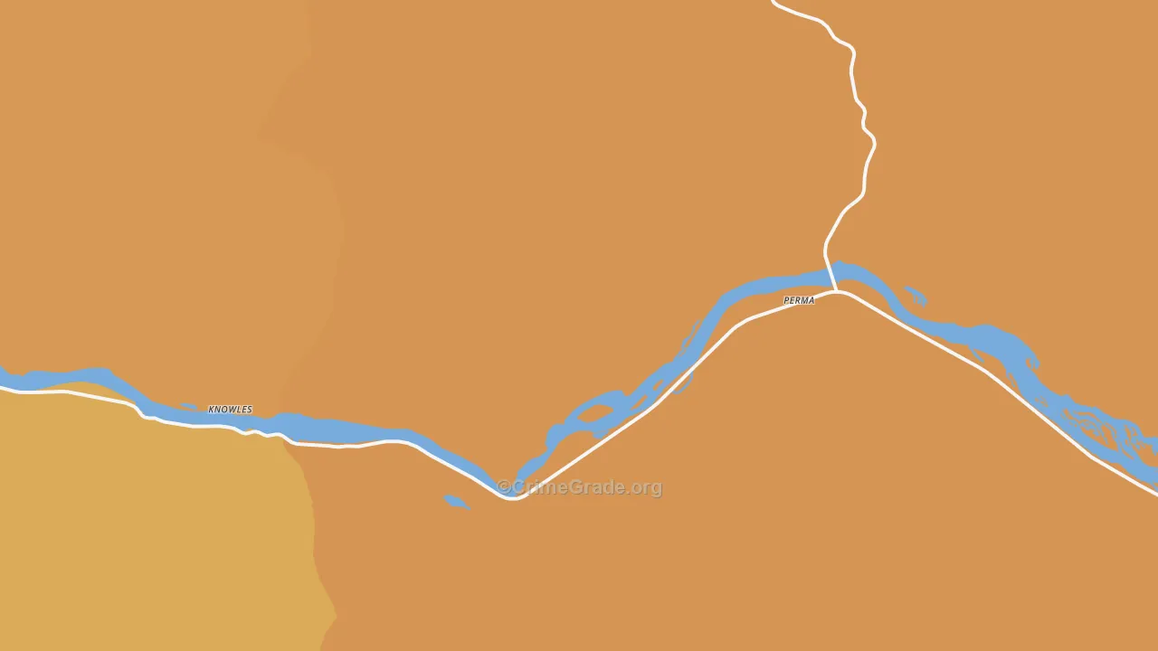 Perma, MT Map of Drug-Related Crime Rates