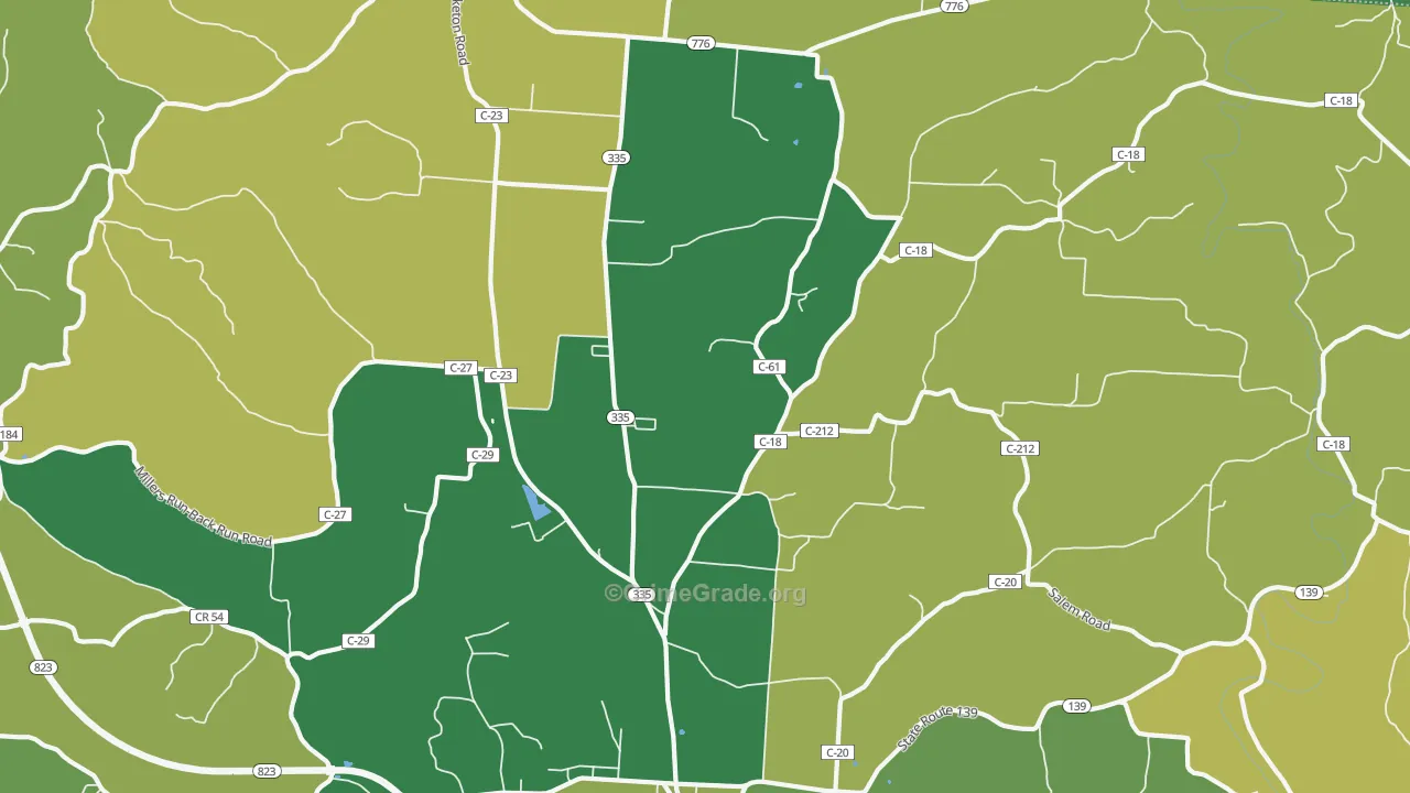 Perry Addition, OH Map of Drug-Related Crime Rates
