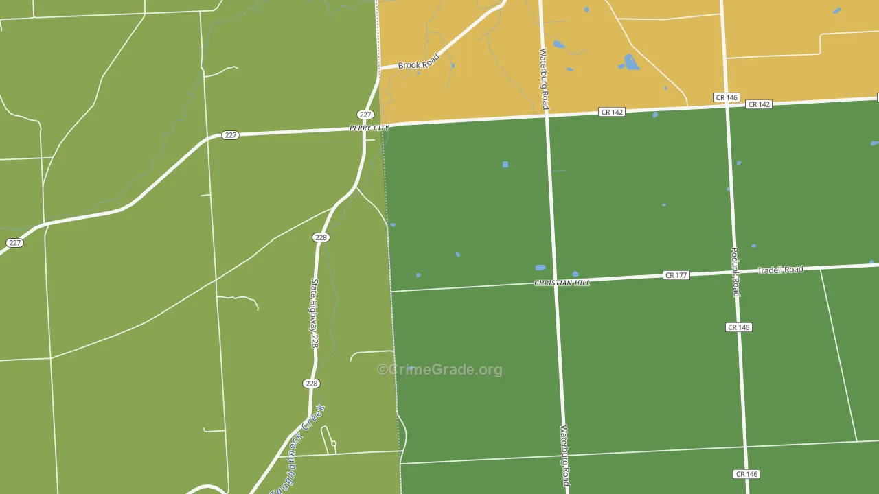 Perry City, NY Map of Drug-Related Crime Rates