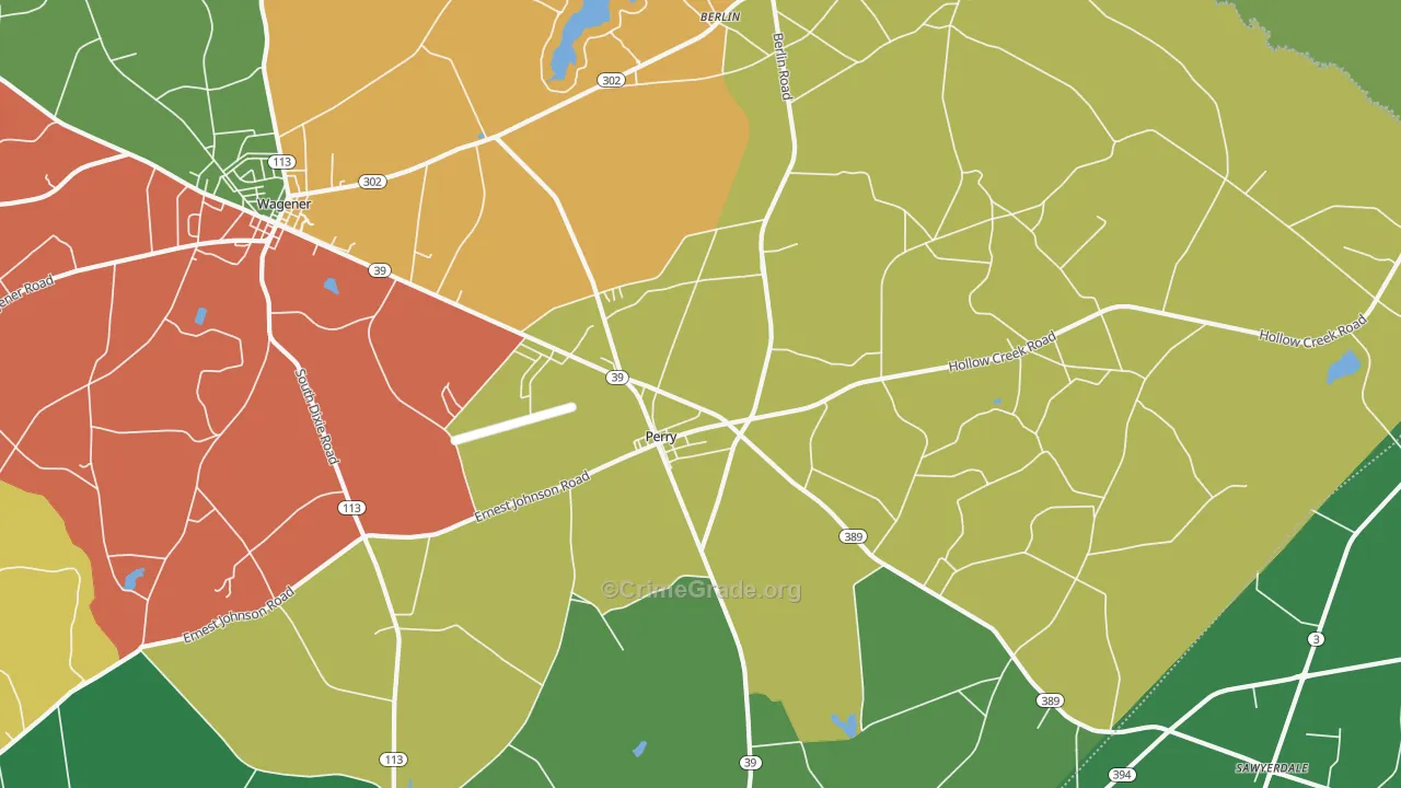 Perry, SC Map of Drug-Related Crime Rates