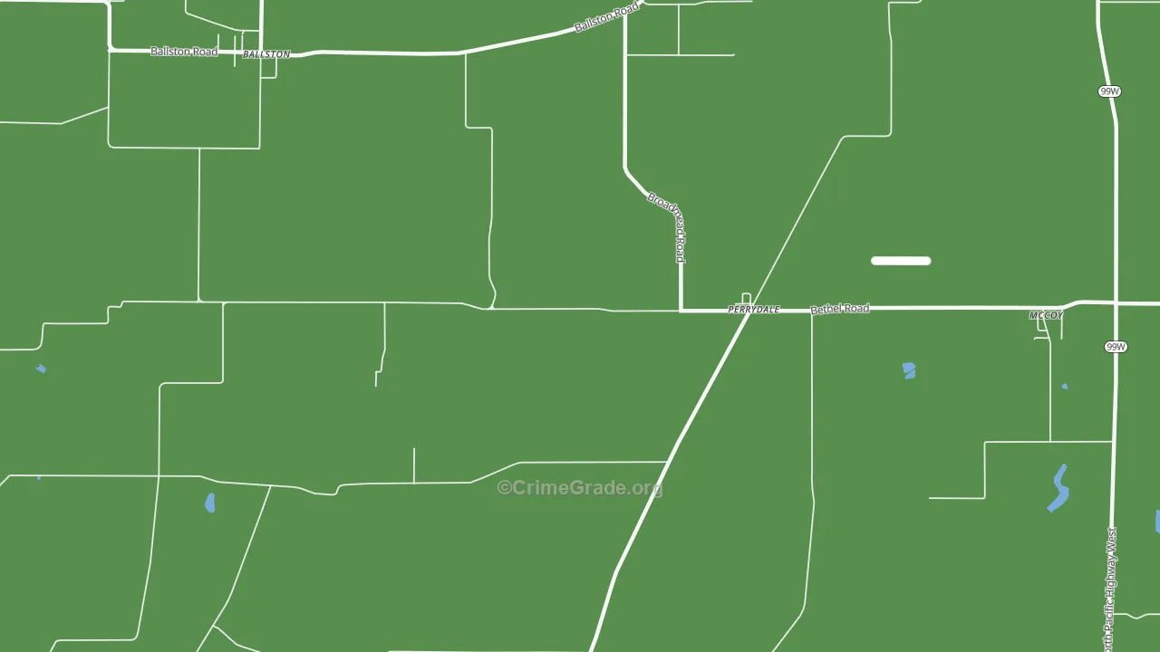 Perrydale, OR Map of Drug-Related Crime Rates