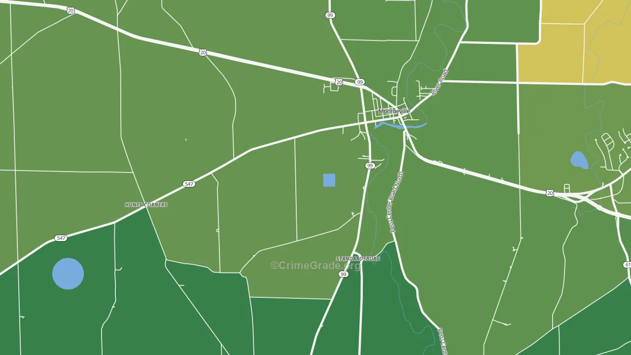 Peru, OH Map of Drug-Related Crime Rates