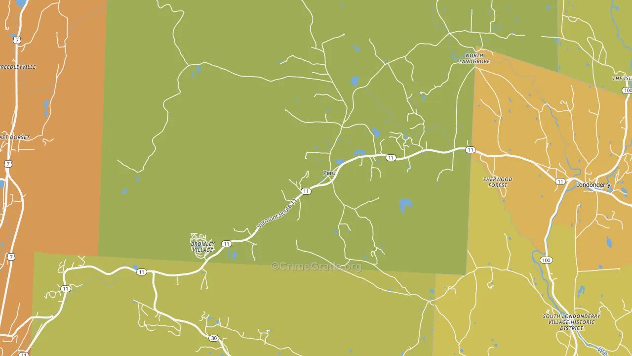 Peru, VT Map of Drug-Related Crime Rates