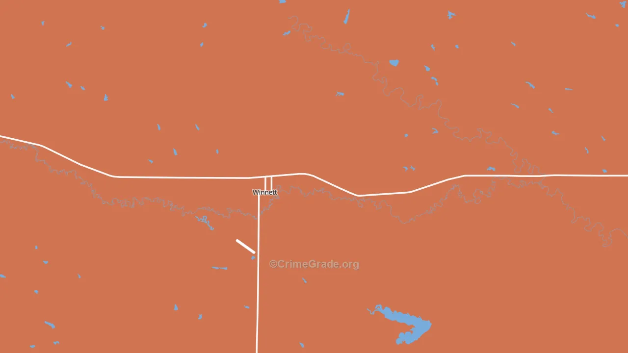 Petroleum County, MT Map of Drug-Related Crime Rates