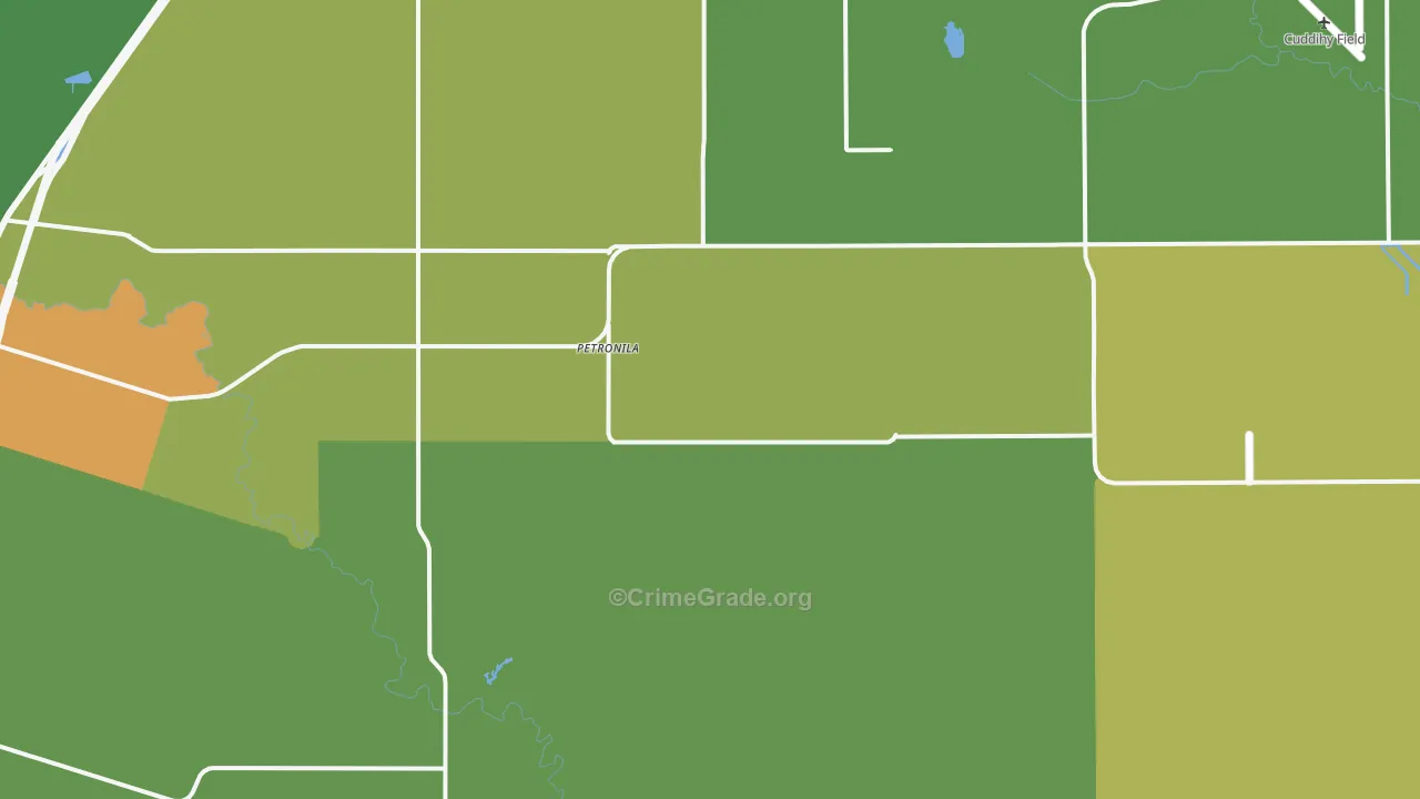 Petronila, TX Map of Drug-Related Crime Rates