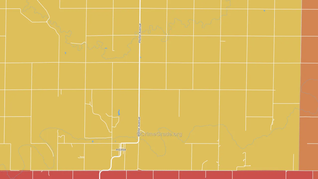 Pfeifer, KS Map of Drug-Related Crime Rates