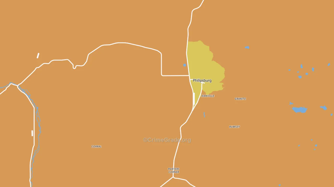 Philipsburg, MT Map of Drug-Related Crime Rates