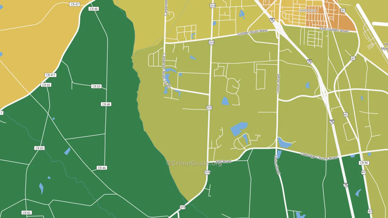 Phillipsburg, GA Map of Drug-Related Crime Rates