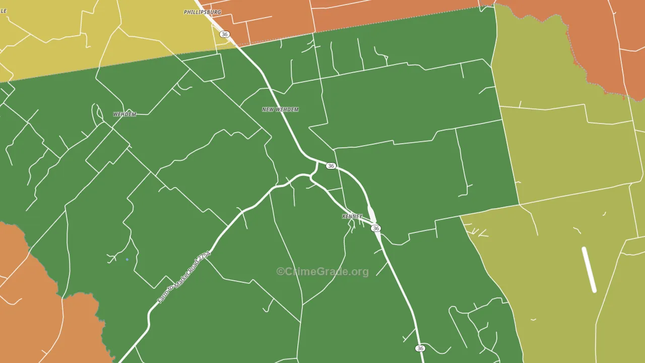 Phillipsburg, TX Map of Drug-Related Crime Rates