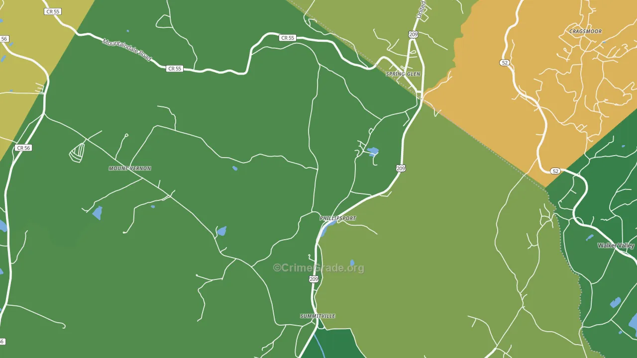 Phillipsport, NY Map of Drug-Related Crime Rates