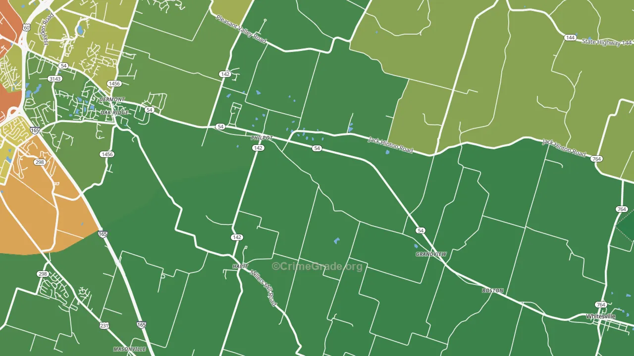 Philpot, KY Map of Drug-Related Crime Rates