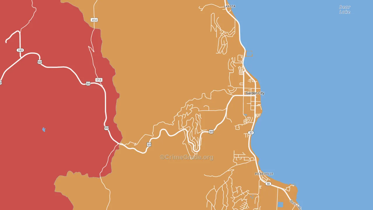 Pickelville, UT Map of Drug-Related Crime Rates