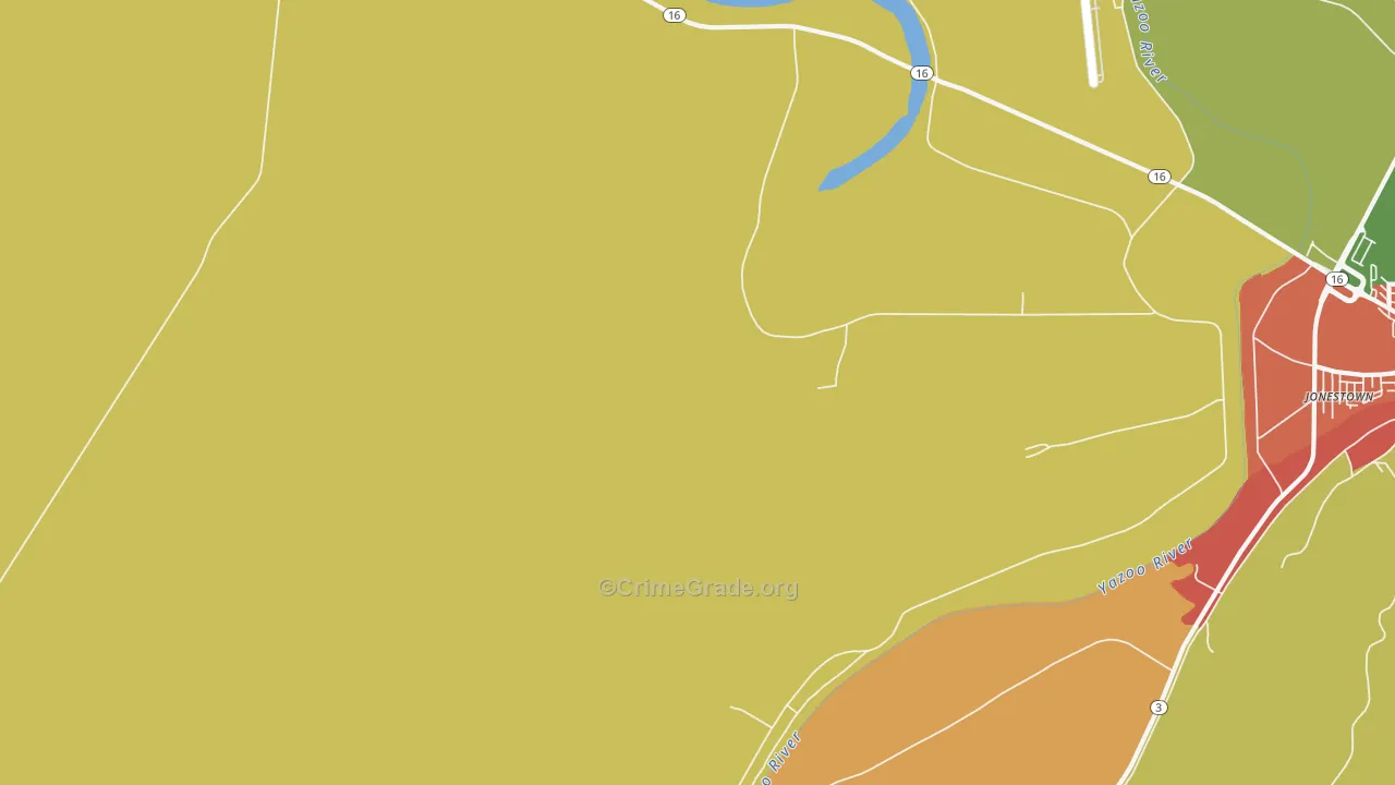 Pierce Crossroad, MS Map of Drug-Related Crime Rates