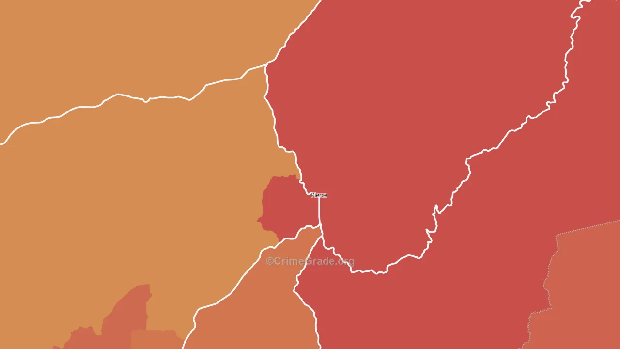 Pierce, ID Map of Drug-Related Crime Rates