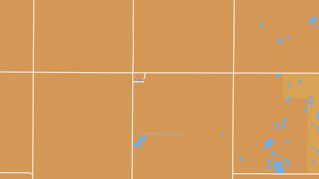 Pierpont, SD Map of Drug-Related Crime Rates