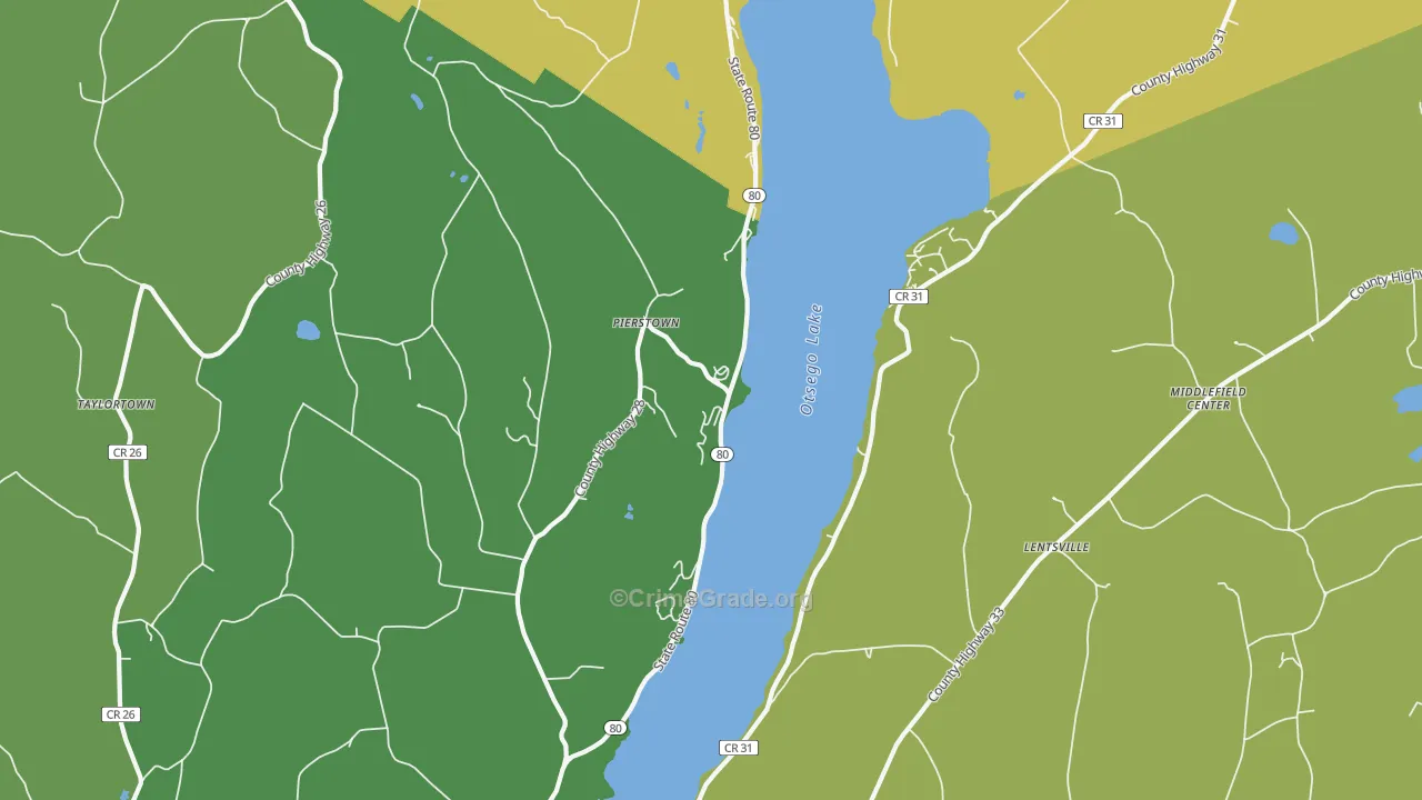 Pierstown, NY Map of Drug-Related Crime Rates