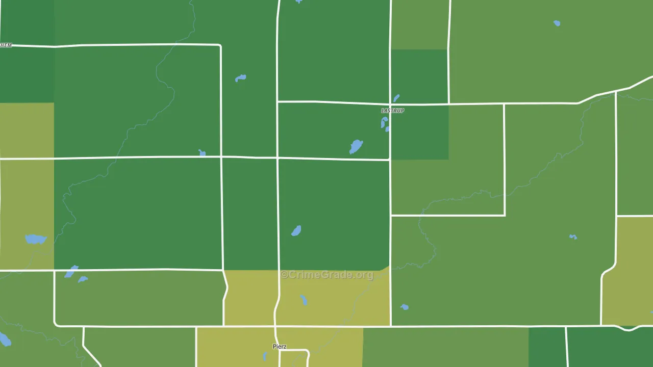 Pierz, MN Map of Drug-Related Crime Rates