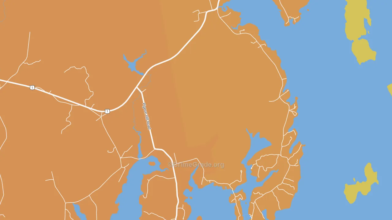 Pigeon Hill, ME Map of Drug-Related Crime Rates