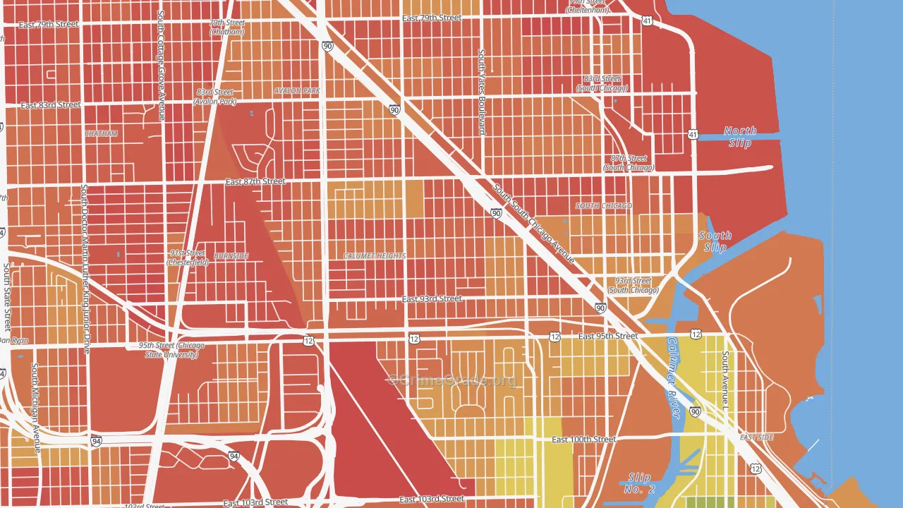 Pill Hill, Chicago, IL Map of Drug-Related Crime Rates