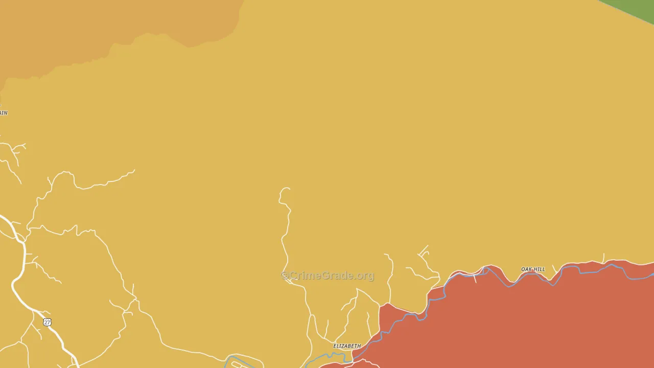 Pilot Mountain, TN Map of Drug-Related Crime Rates