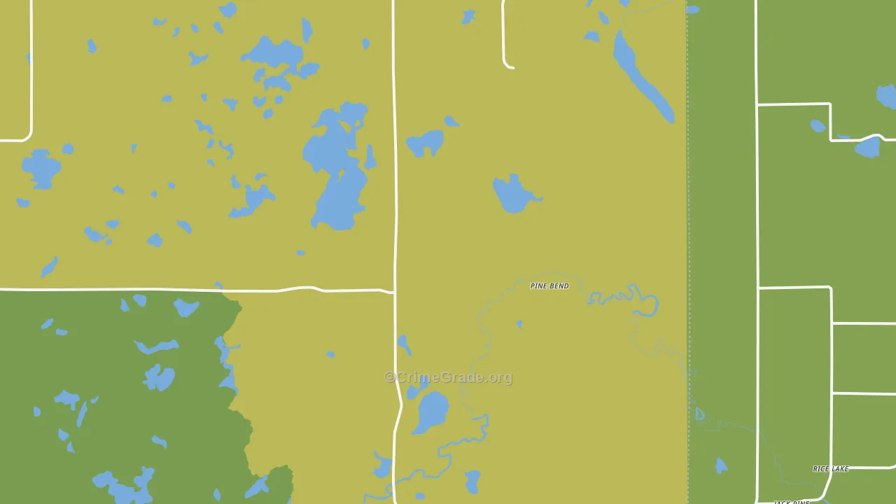 Pine Bend, MN Map of Drug-Related Crime Rates