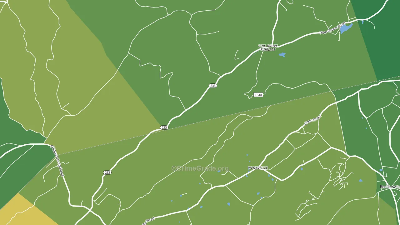 Pine Grove Furnace, PA Map of Drug-Related Crime Rates