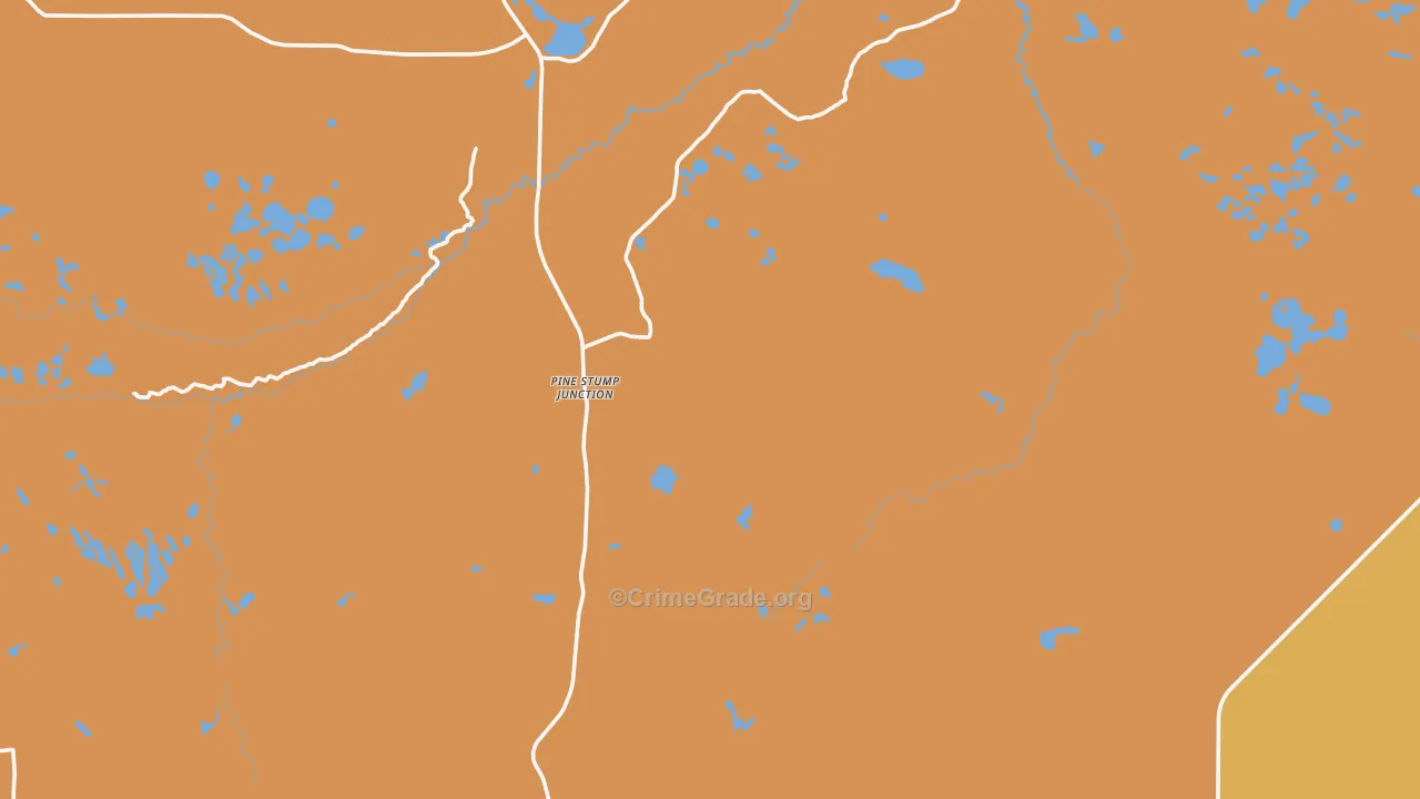 Pine Stump Junction, MI Map of Drug-Related Crime Rates