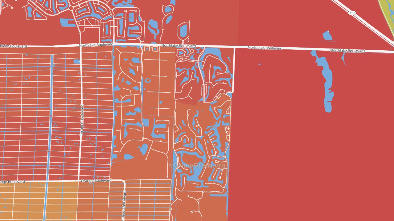 Pineapple Park, West Palm Beach, FL Map of Drug-Related Crime Rates