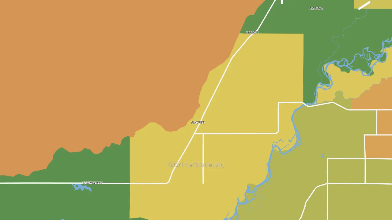 Pingree, ID Map of Drug-Related Crime Rates