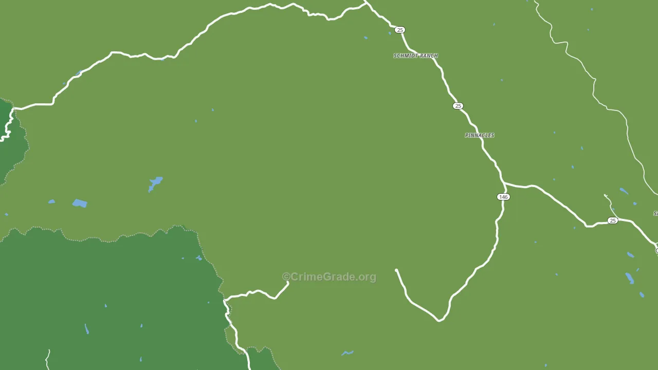 Pinnacles, CA Map of Drug-Related Crime Rates
