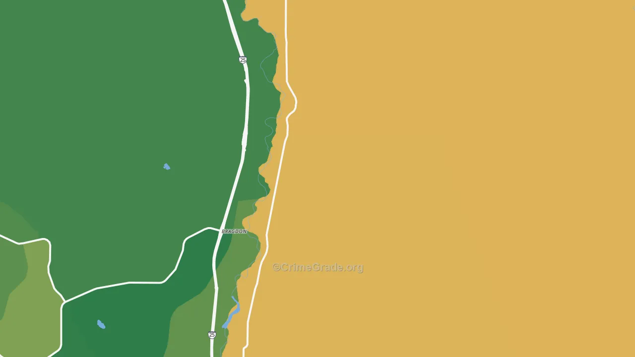 Pinon, CO Map of Drug-Related Crime Rates