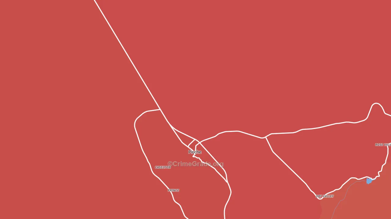 Pioche, NV Map of Drug-Related Crime Rates