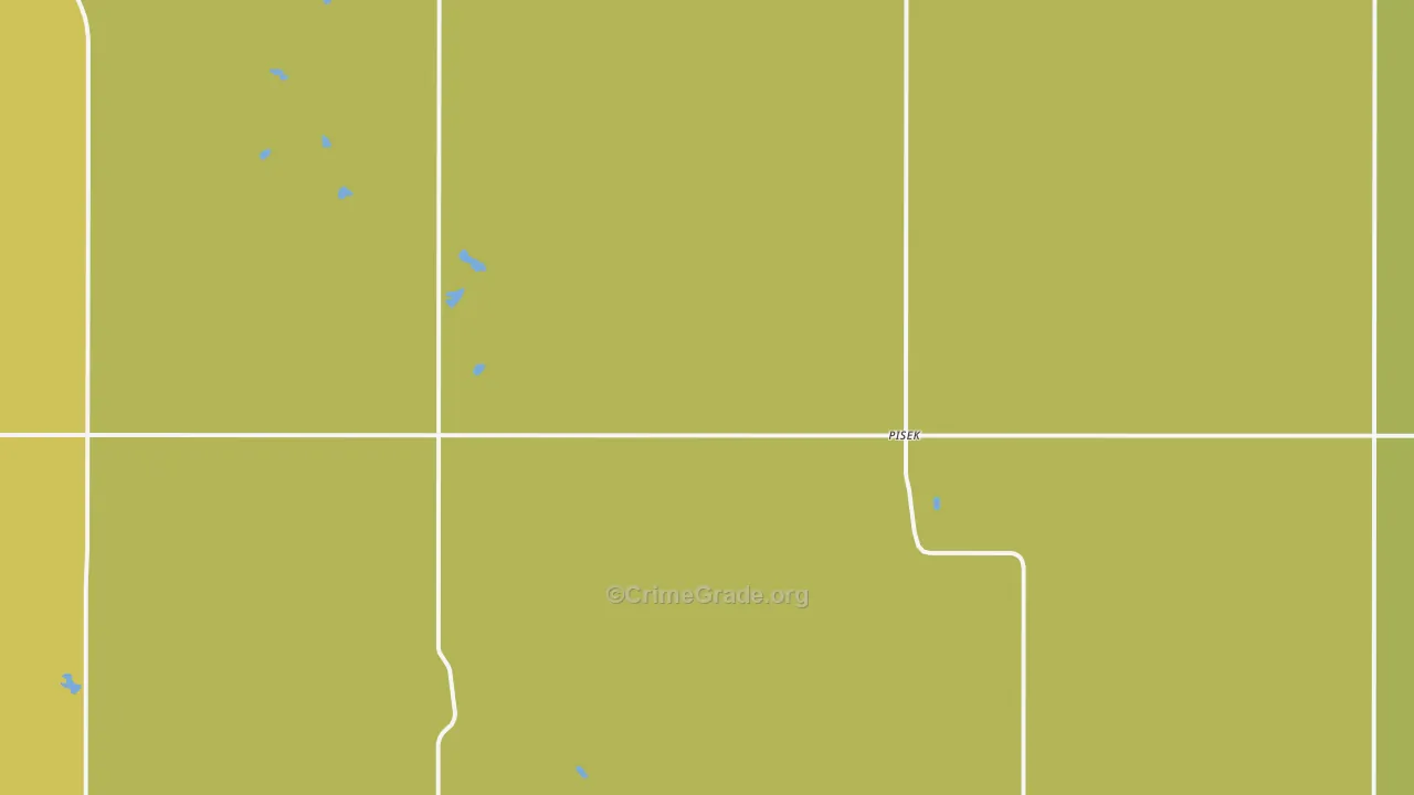 Pisek, ND Map of Drug-Related Crime Rates