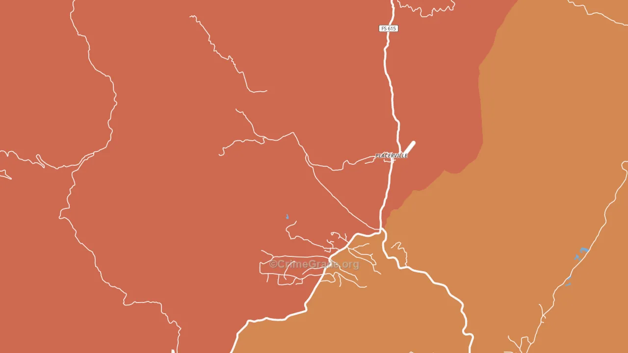 Placerville, ID Map of Drug-Related Crime Rates