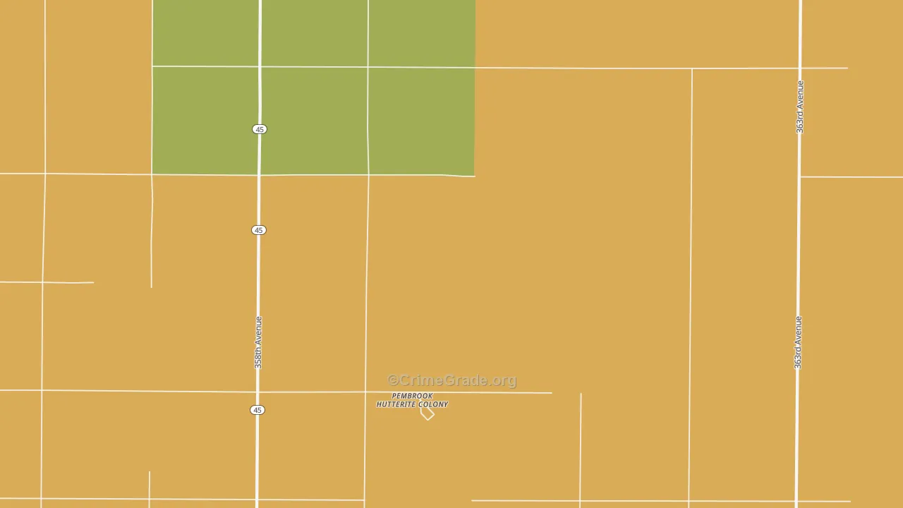 Plainview Colony, SD Map of Drug-Related Crime Rates