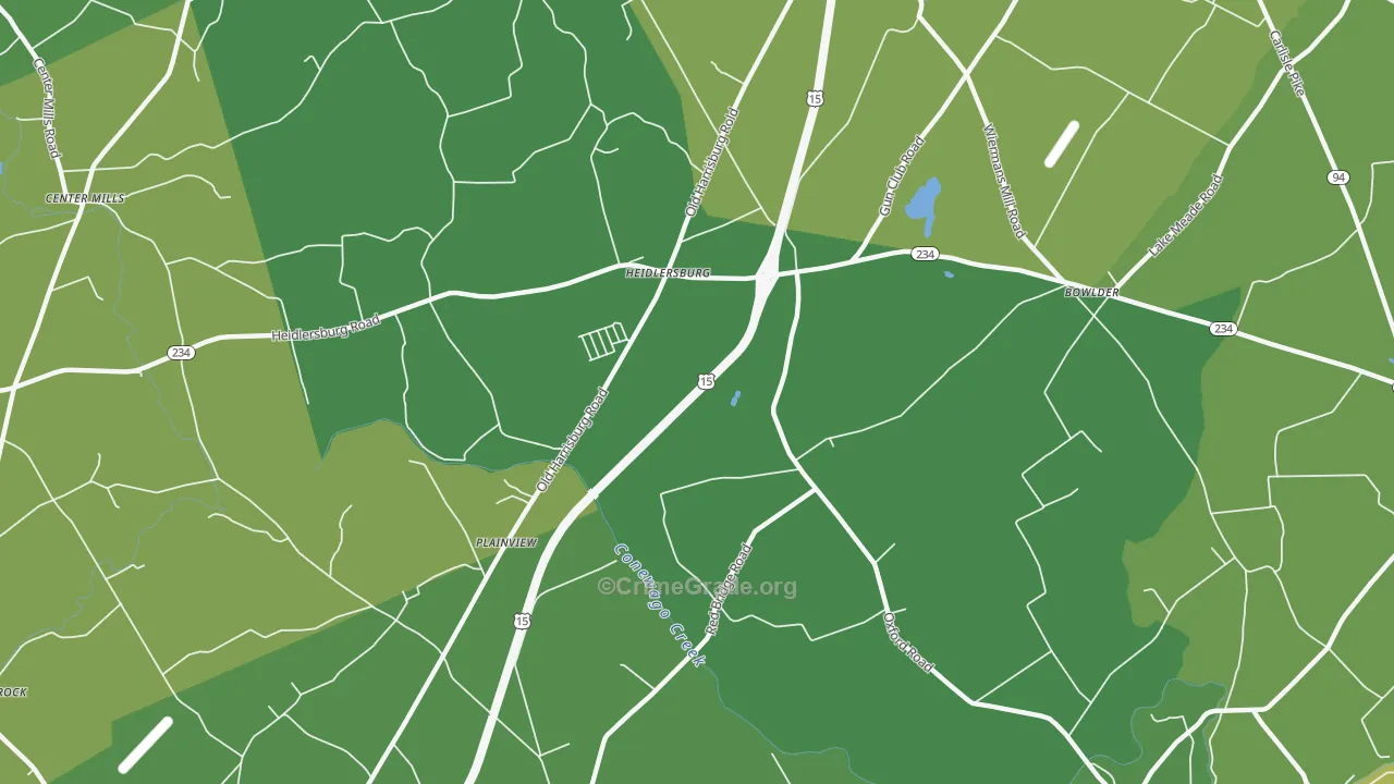 Plainview, PA Map of Drug-Related Crime Rates
