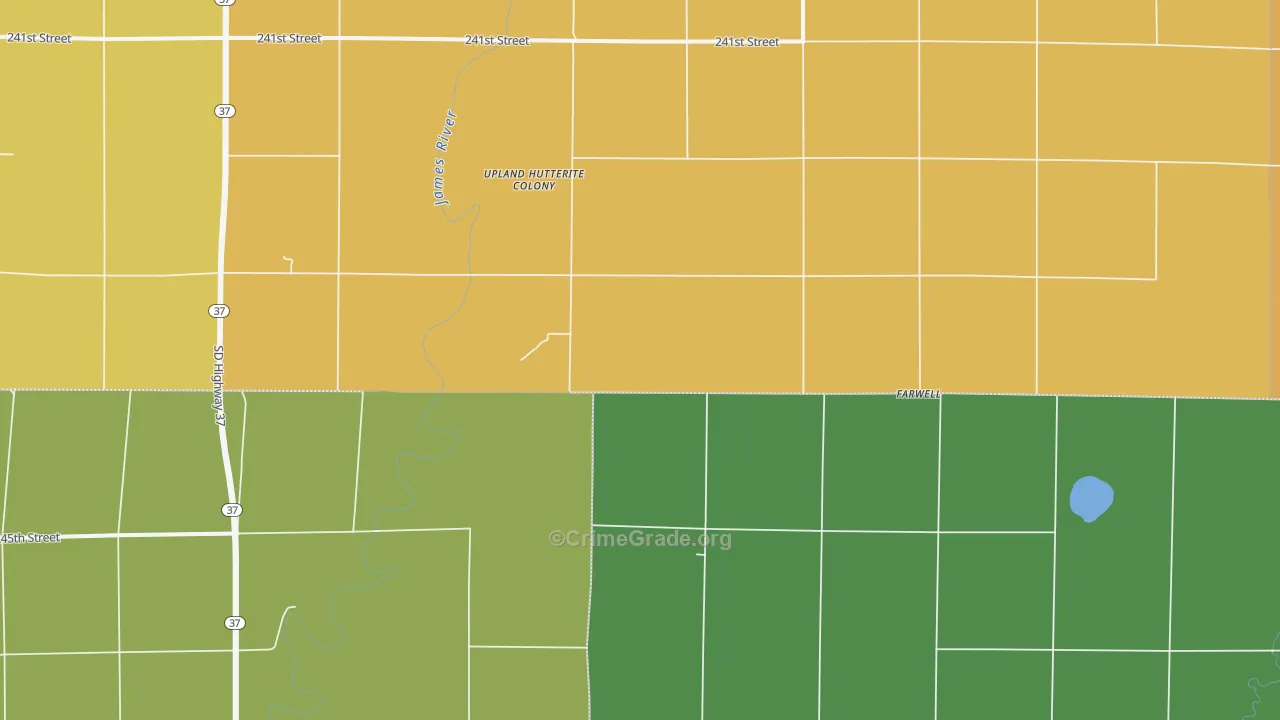 Plano, SD Map of Drug-Related Crime Rates