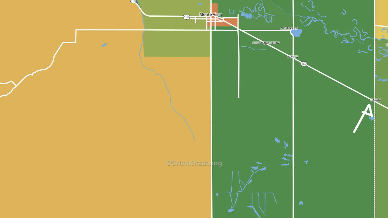 Platoro, CO Map of Drug-Related Crime Rates