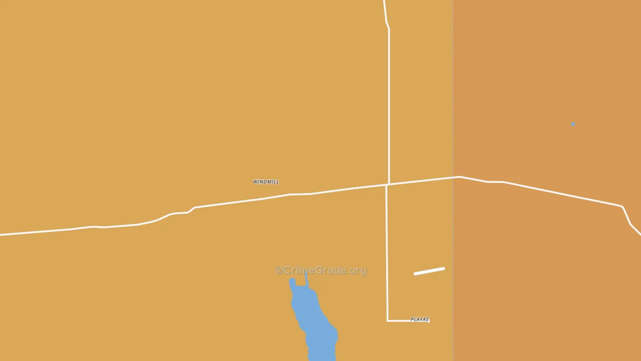 Playas, NM Map of Drug-Related Crime Rates