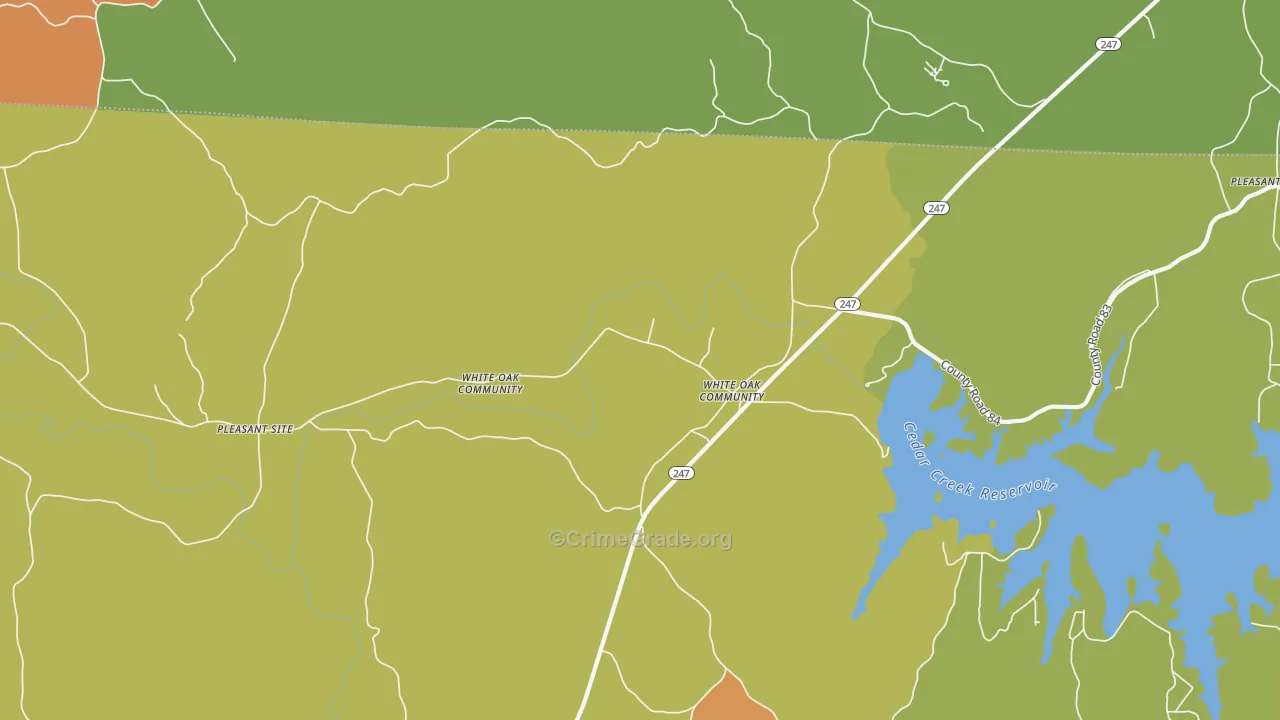 Pleasant Site, AL Map of Drug-Related Crime Rates