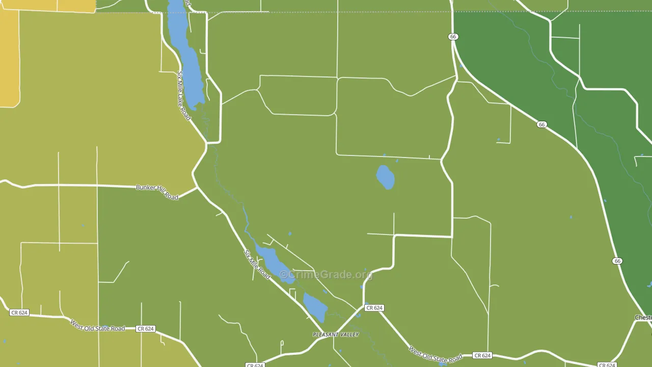 Pleasant Valley, MI Map of Drug-Related Crime Rates