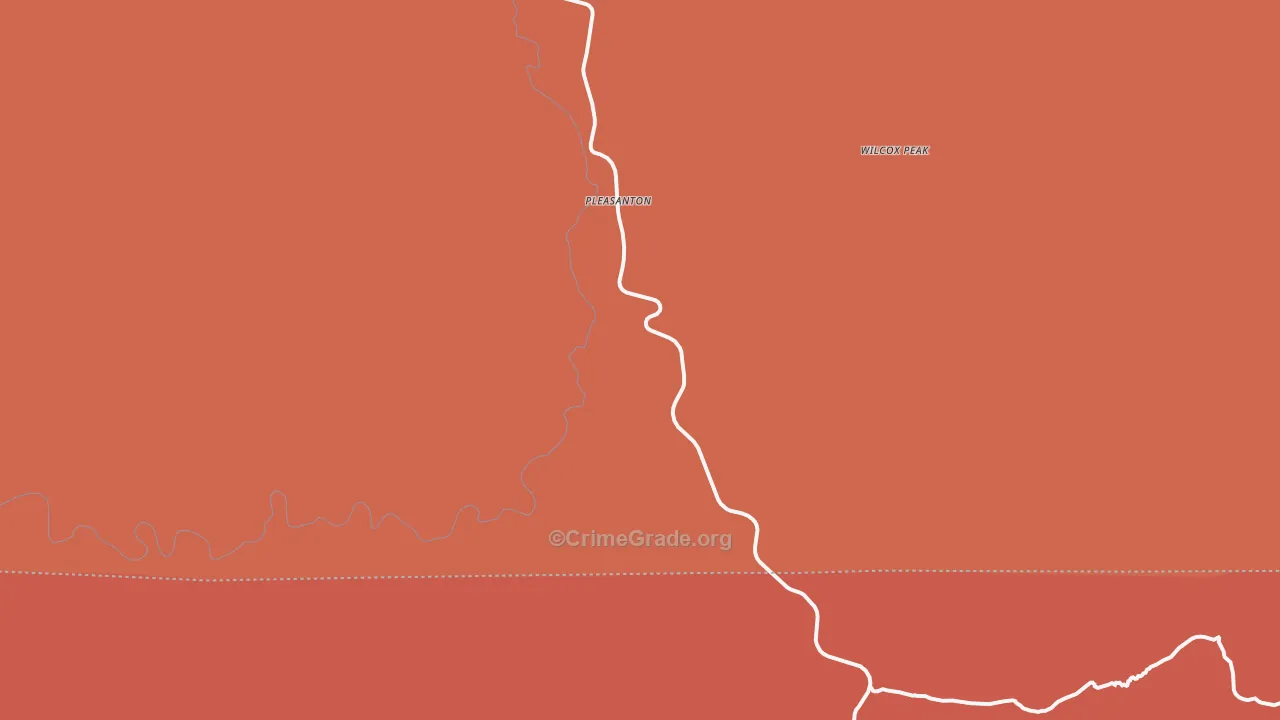 Pleasanton, NM Map of Drug-Related Crime Rates
