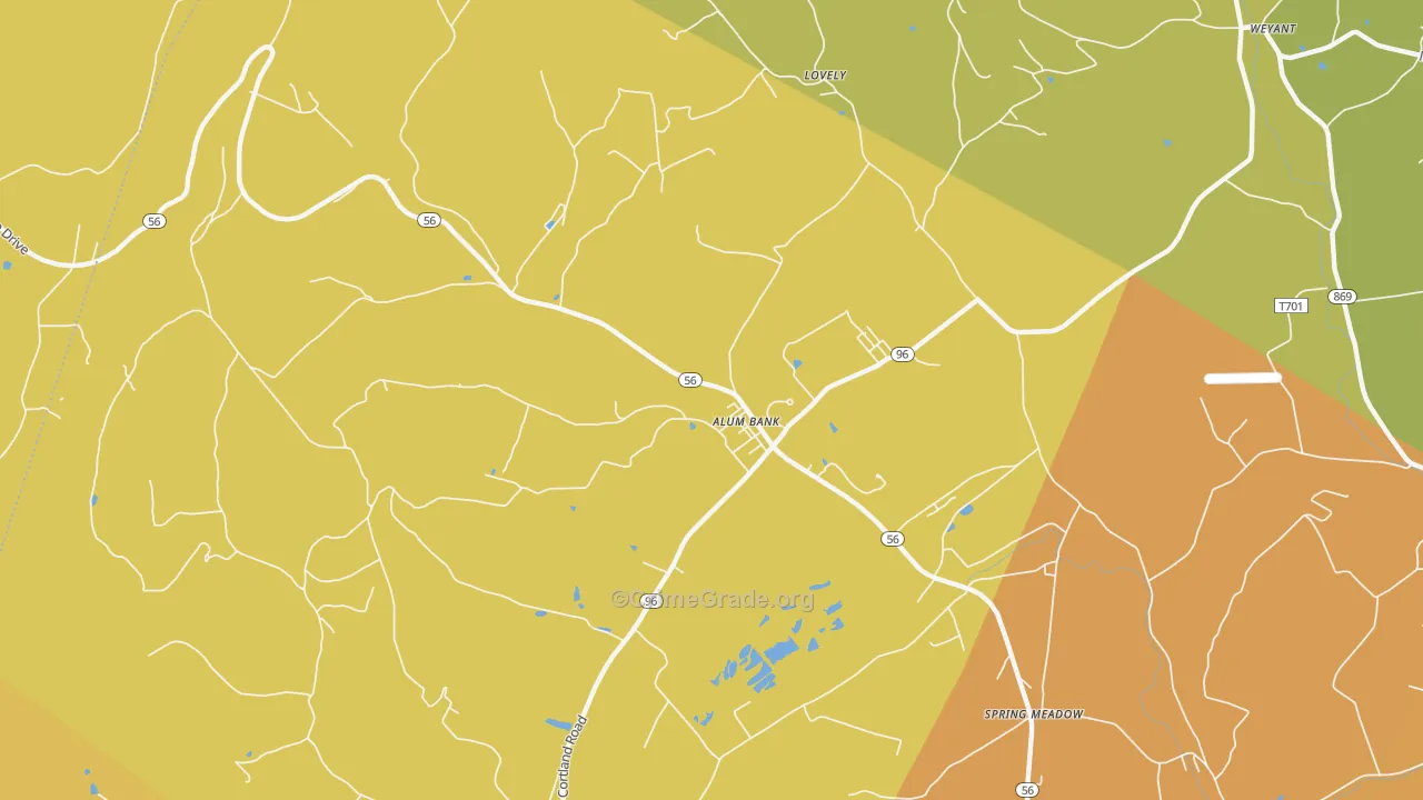 Pleasantville West St Clair, PA Map of Drug-Related Crime Rates