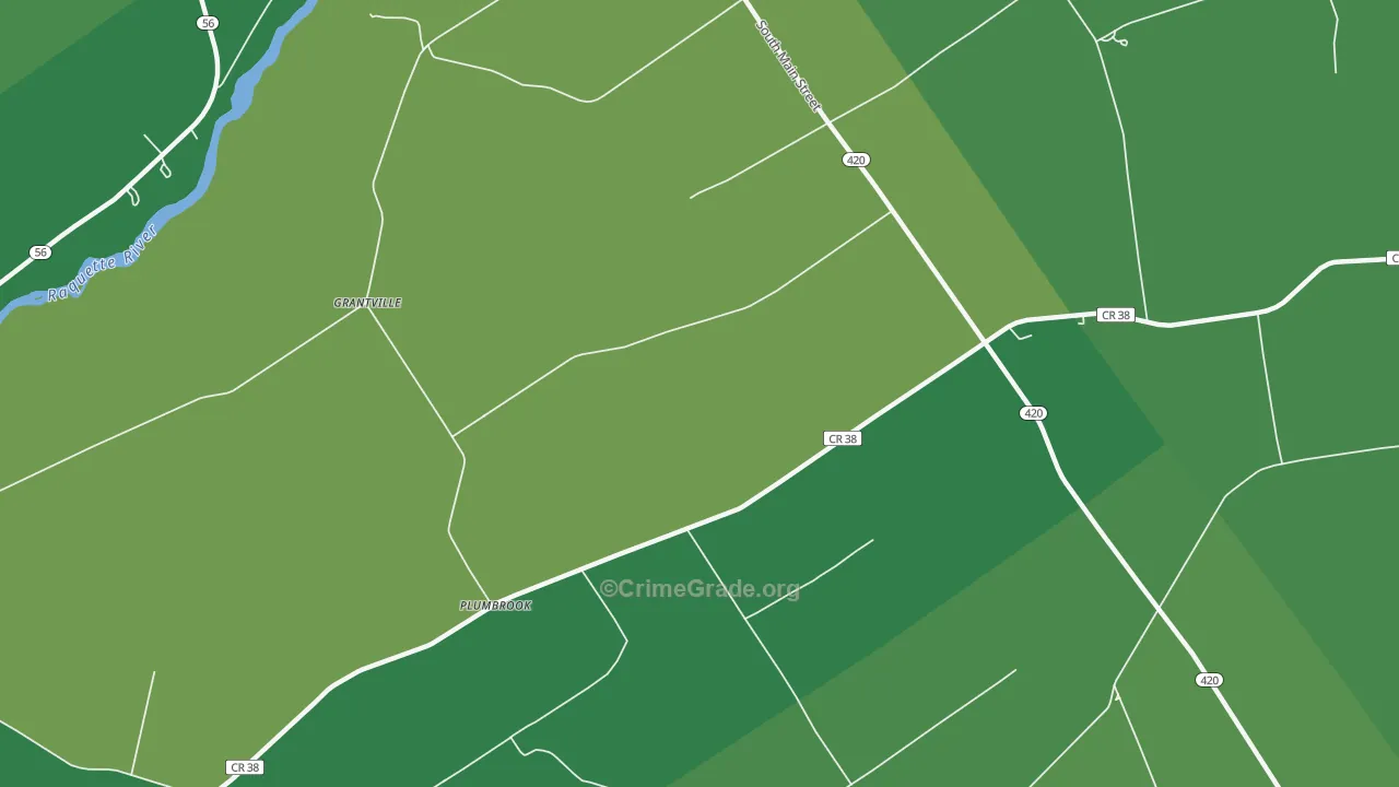 Plumbrook, NY Map of Drug-Related Crime Rates