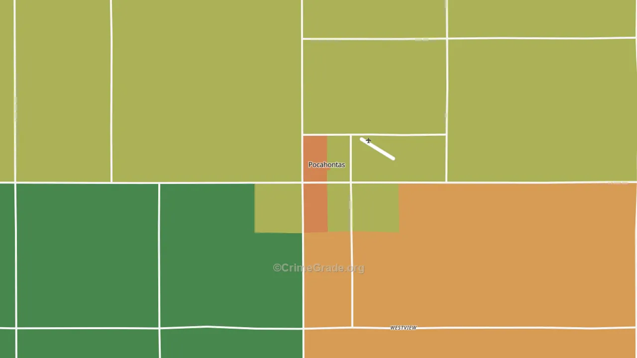 Pocahontas, IA Map of Drug-Related Crime Rates