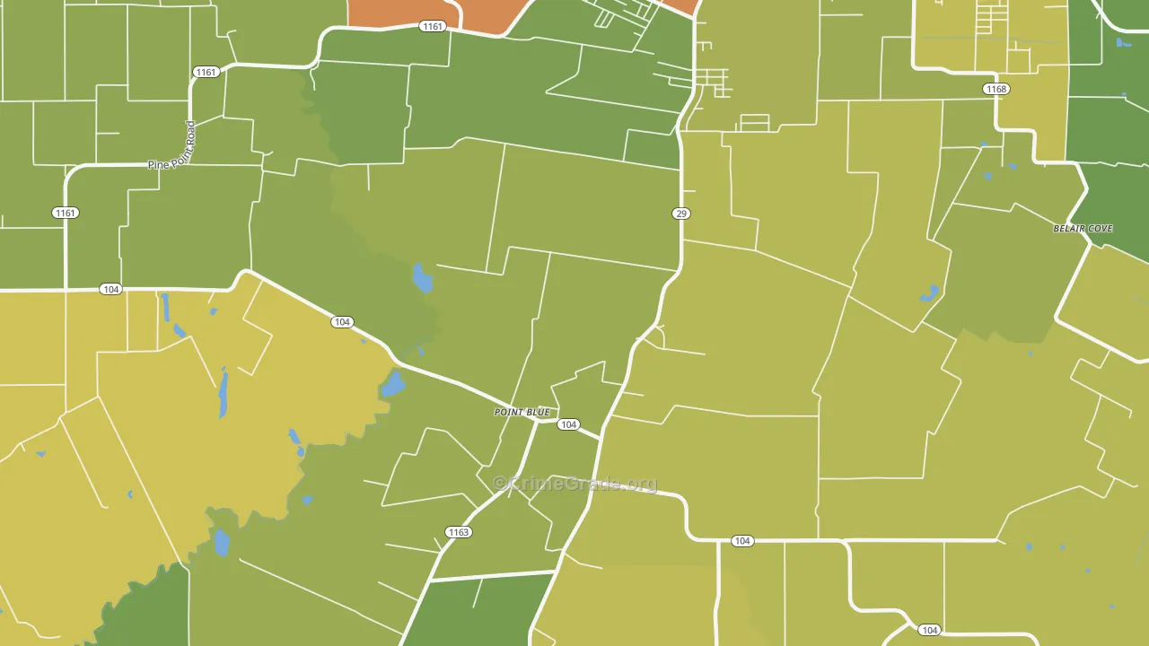 Point Blue, LA Map of Drug-Related Crime Rates
