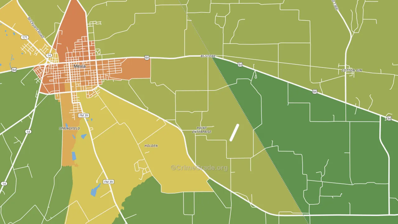 Point Enterprise, TX Map of Drug-Related Crime Rates