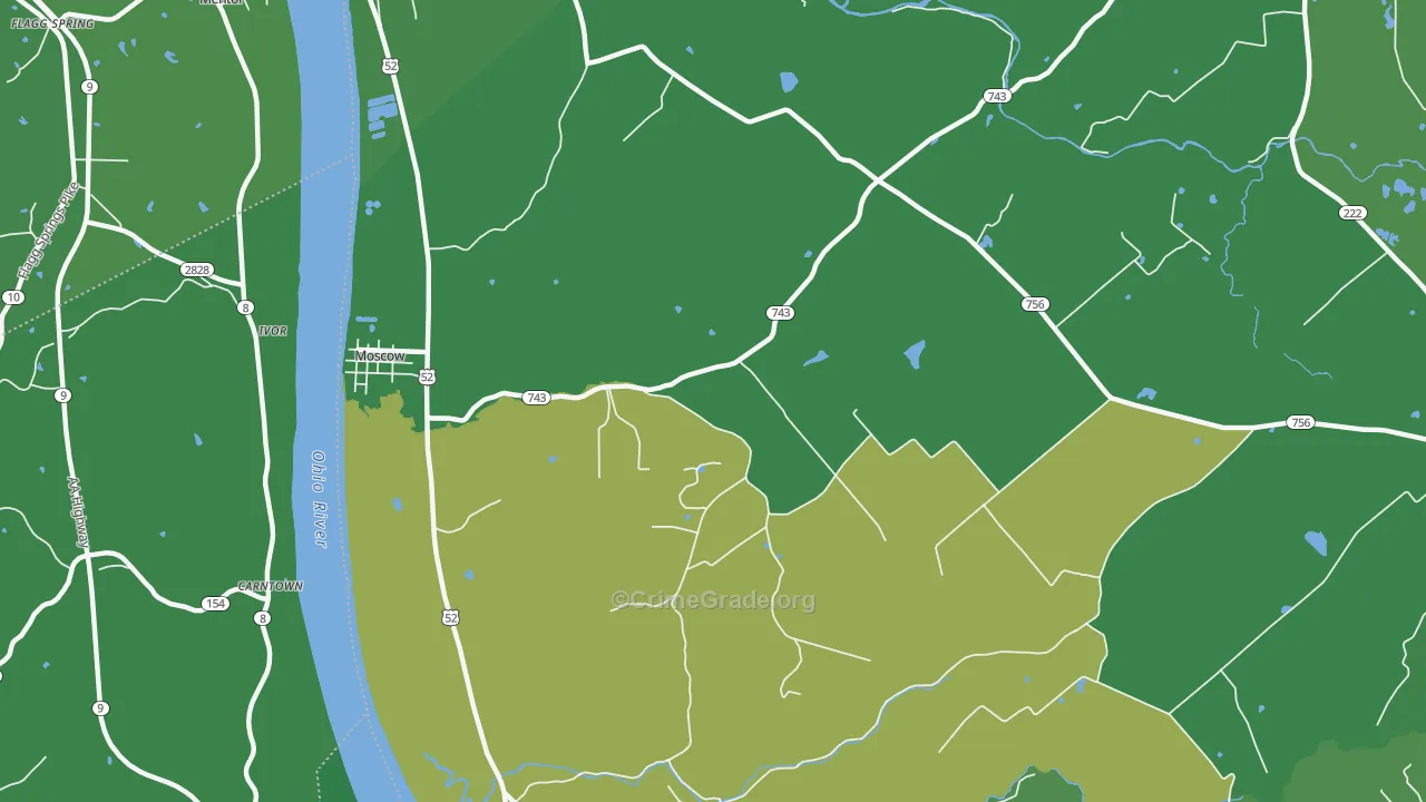 Point Isabel, OH Map of Drug-Related Crime Rates