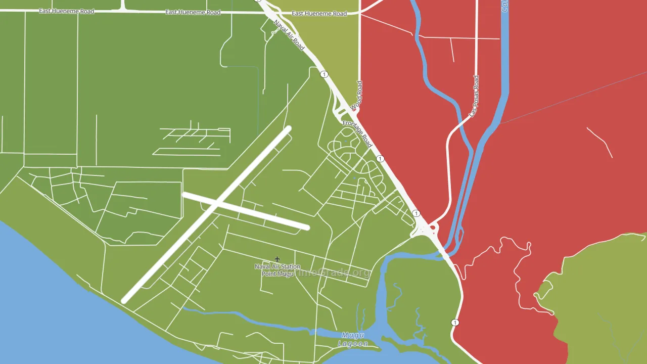 Point Mugu Nawc, CA Map of Drug-Related Crime Rates