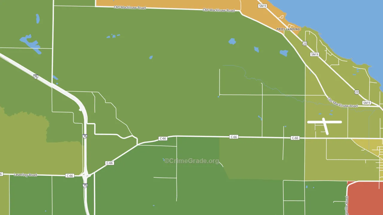 Point Nipigon, MI Map of Drug-Related Crime Rates
